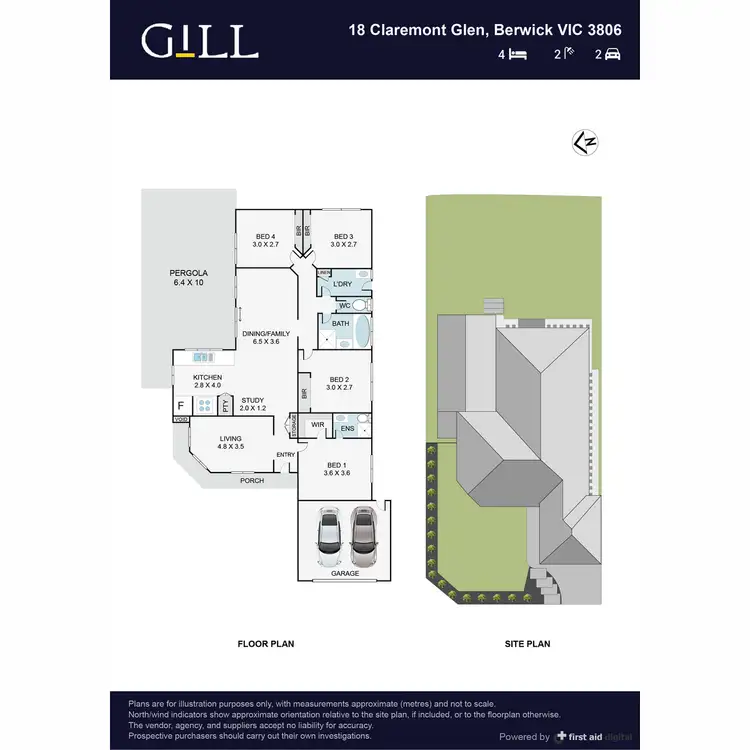 Floorplan of Homely house listing, 18 Claremont Glen, Berwick VIC 3806