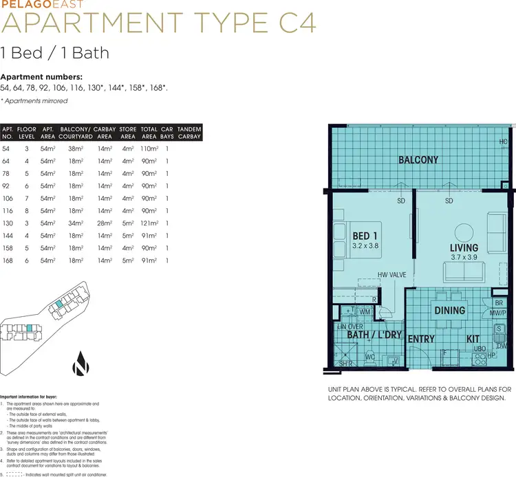 Floorplan of Homely apartment listing, 130/26 Sharpe Avenue, Pegs Creek WA 6714