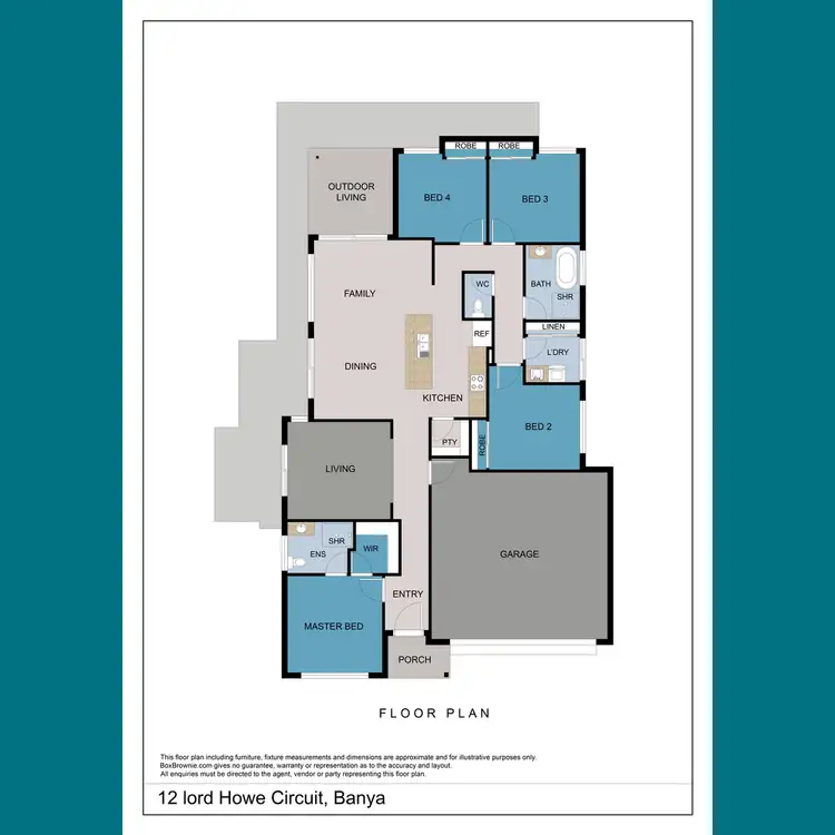 Floorplan of Homely house listing, 12 Lord Howe Circuit, Banya QLD 4551