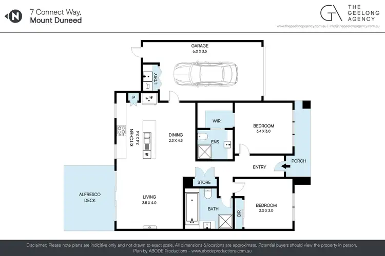 Floorplan of Homely house listing, 7 Connect Way, Mount Duneed VIC 3217