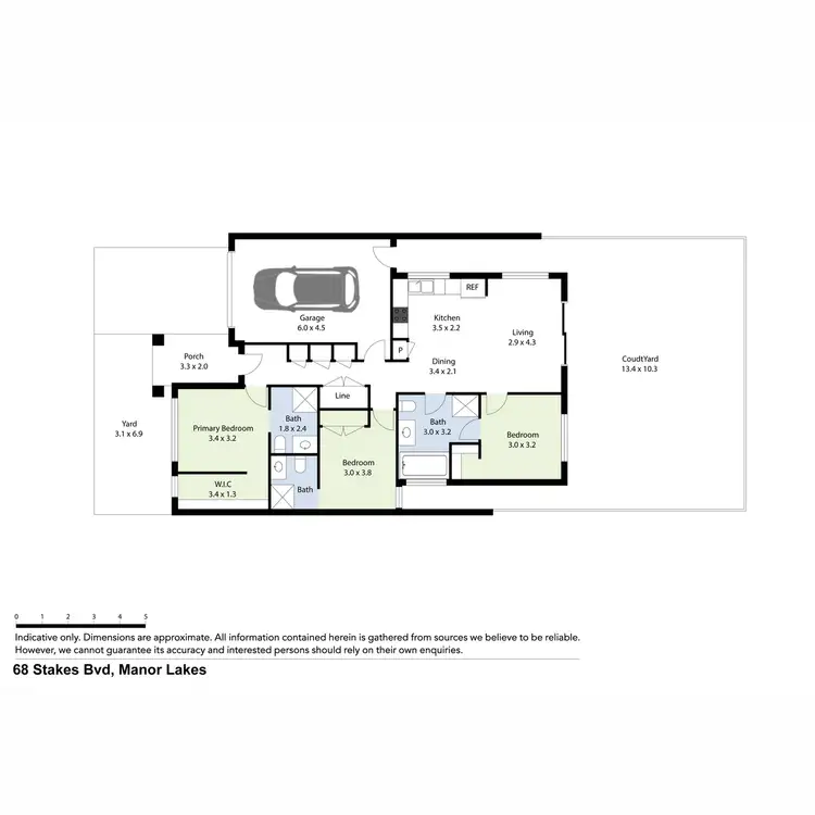 Floorplan of Homely house listing, 68 Stakes Boulevard, Manor Lakes VIC 3024