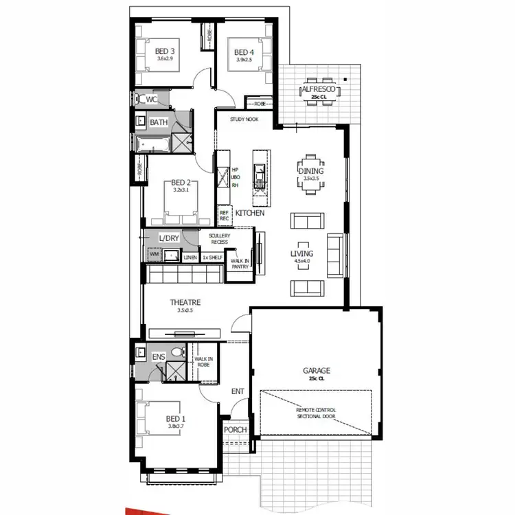 Floorplan of Homely house listing, 5 Kirkby View, Eglinton WA 6034