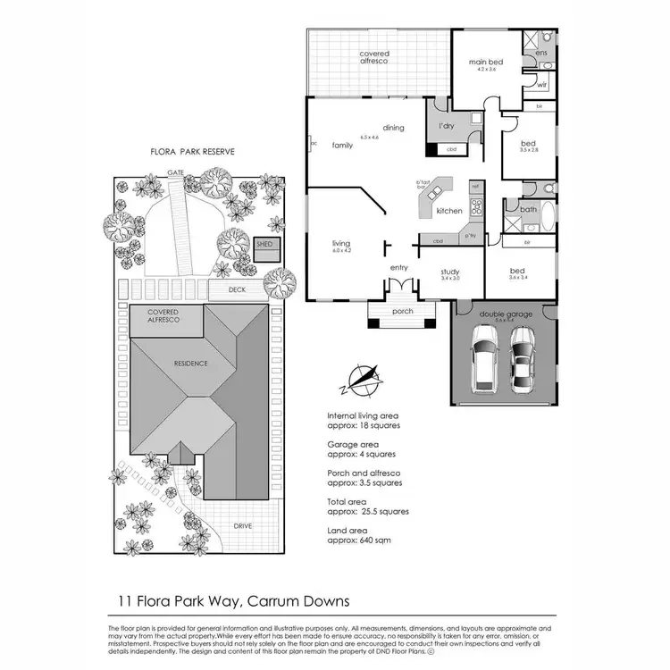 Floorplan of Homely house listing, 11 Flora Park Way, Carrum Downs VIC 3201