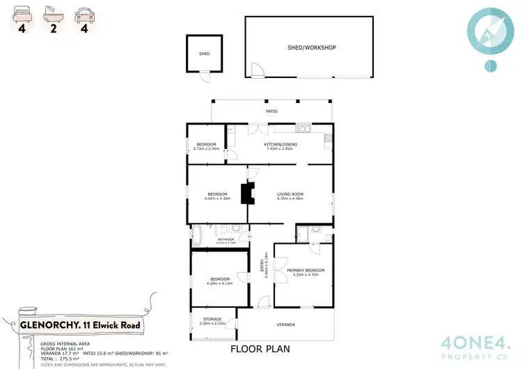 Floorplan of Homely house listing, 11 Elwick Road, Glenorchy TAS 7010
