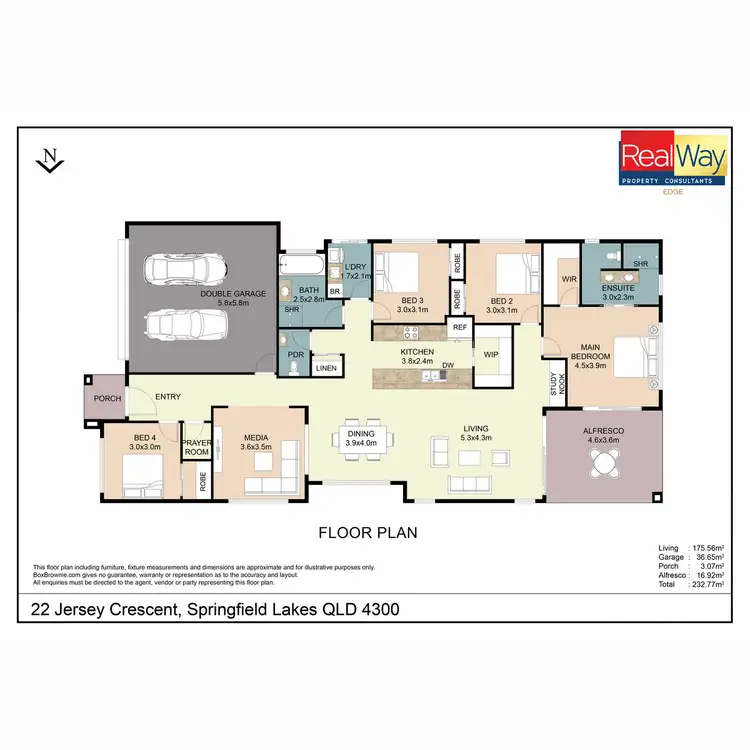 Floorplan of Homely house listing, 22 Jersey Crescent, Springfield Lakes QLD 4300