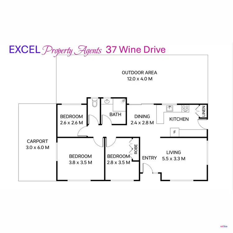 Floorplan of Homely house listing, 37 Wine Drive, Wilsonton Heights QLD 4350