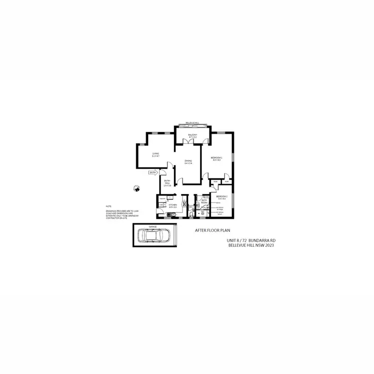 Floorplan of Homely apartment listing, 8/72 Bundarra Road, Bellevue Hill NSW 2023