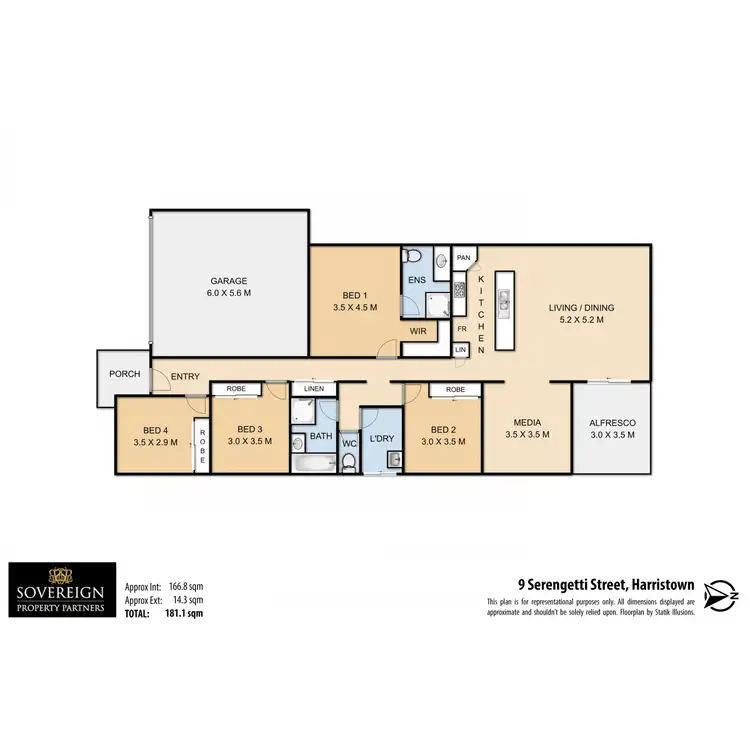 Floorplan of Homely house listing, 9 Serengetti Street, Harristown QLD 4350