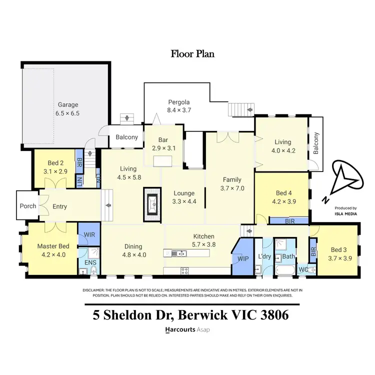 Floorplan of Homely house listing, 5 Sheldon Drive, Berwick VIC 3806