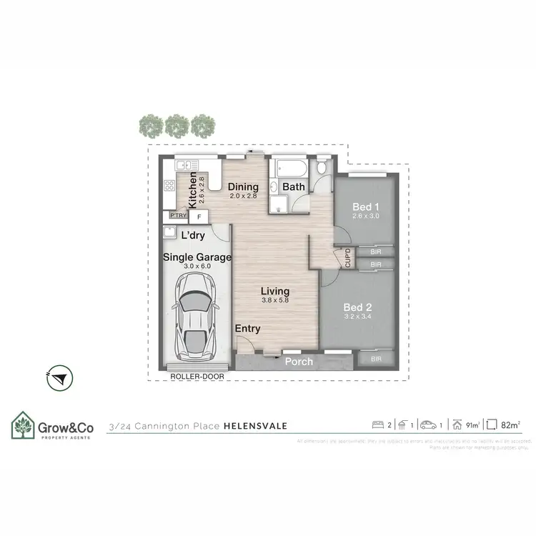 Floorplan of Homely townhouse listing, 3/24 Cannington Place, Helensvale QLD 4212