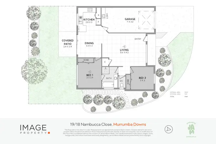 Floorplan of Homely villa listing, 19/18 Nambucca Close, Murrumba Downs QLD 4503