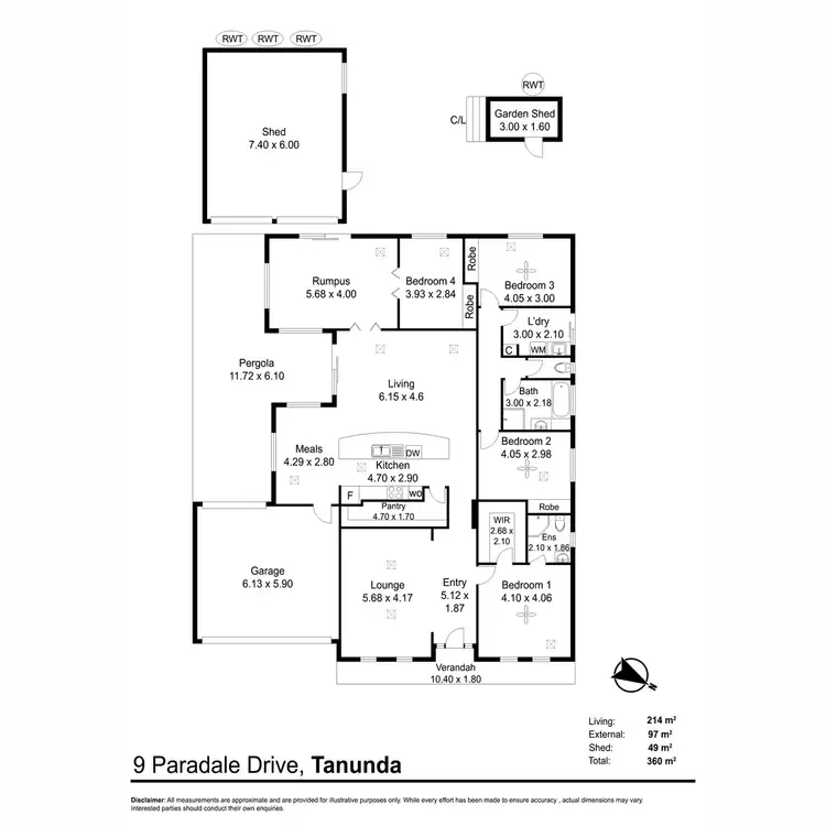 Floorplan of Homely house listing, 9 Paradale Drive, Tanunda SA 5352