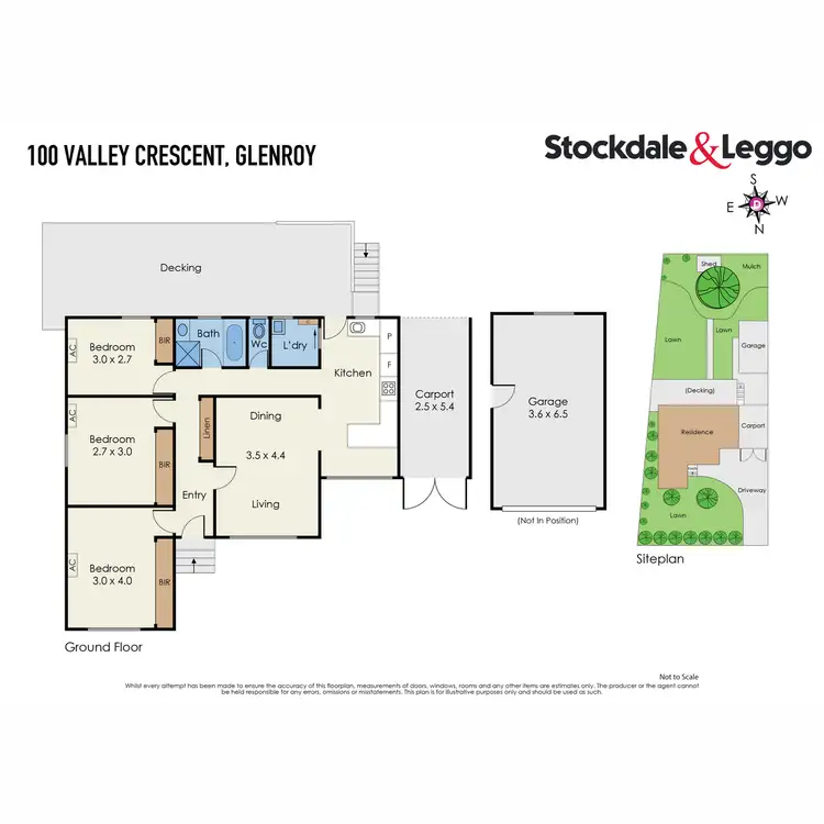Floorplan of Homely house listing, 100 Valley Crescent, Glenroy VIC 3046