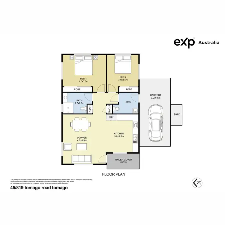 Floorplan of Homely villa listing, 45-819 Tomago Road, Tomago NSW 2322