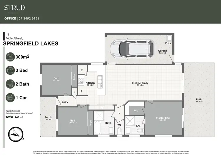 Floorplan of Homely house listing, 11 Violet Avenue, Springfield Lakes QLD 4300