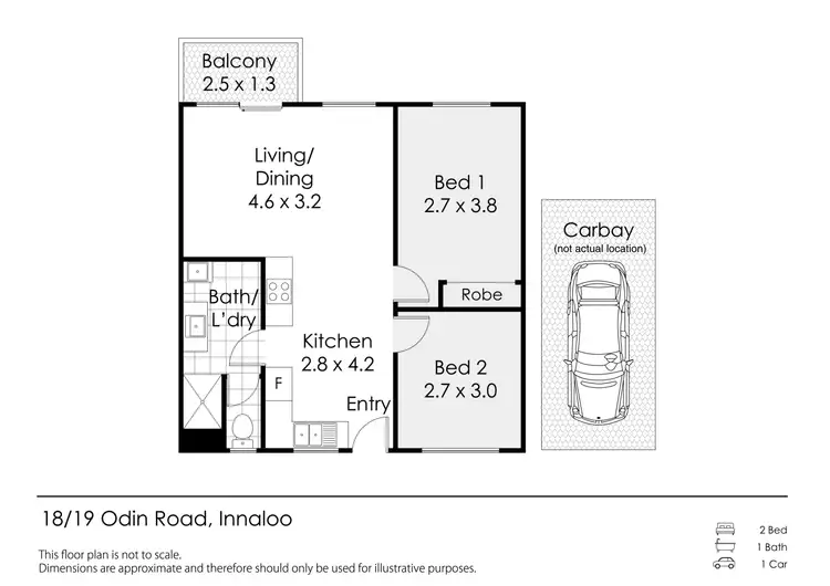 Floorplan of Homely unit listing, 18/19 Odin Road, Innaloo WA 6018