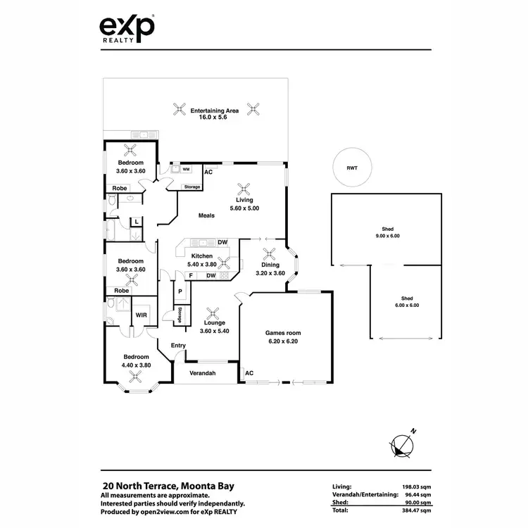 Floorplan of Homely house listing, 20 North Terrace, Moonta Bay SA 5558