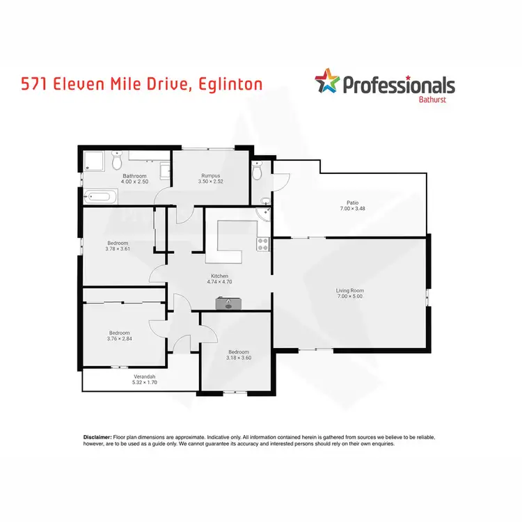 Floorplan of Homely house listing, 571 Eleven Mile Drive, Eglinton NSW 2795