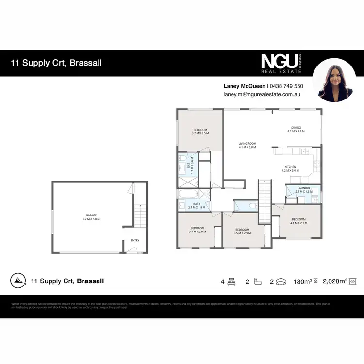 Floorplan of Homely house listing, 11 Supply Court, Brassall QLD 4305