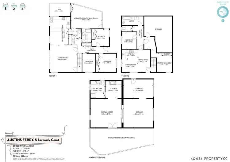 Floorplan of Homely house listing, 5 Laverack Court, Austins Ferry TAS 7011