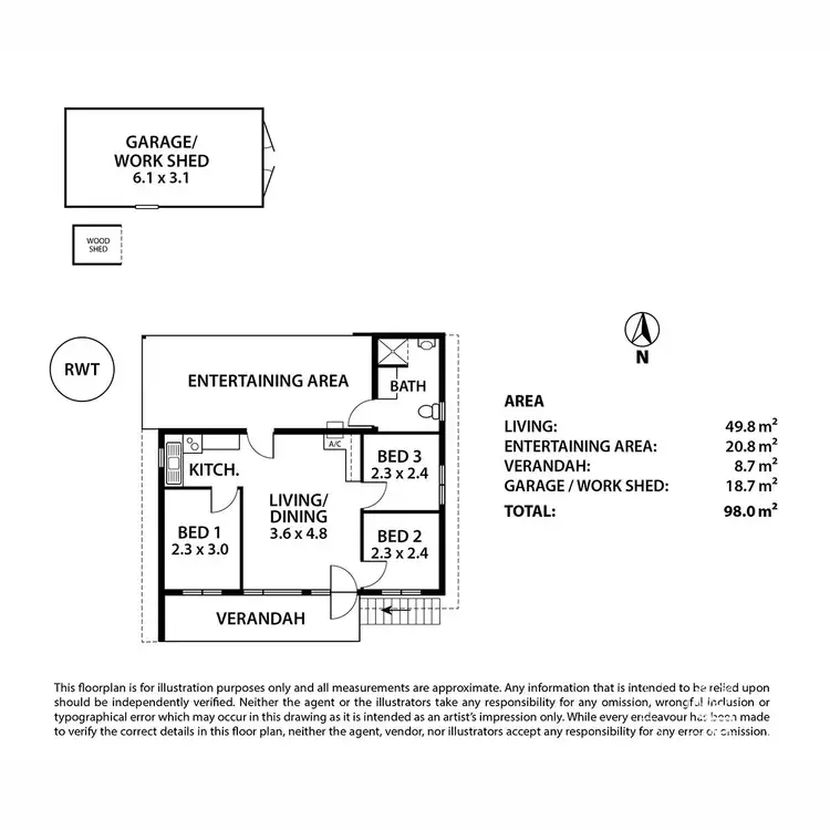 Floorplan of Homely house listing, Section 157/Lot K Donharts Hill Road, Purnong SA 5238