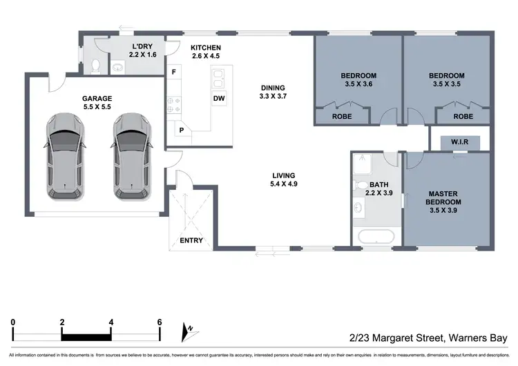 Floorplan of Homely unit listing, 2/23 Margaret Street, Warners Bay NSW 2282