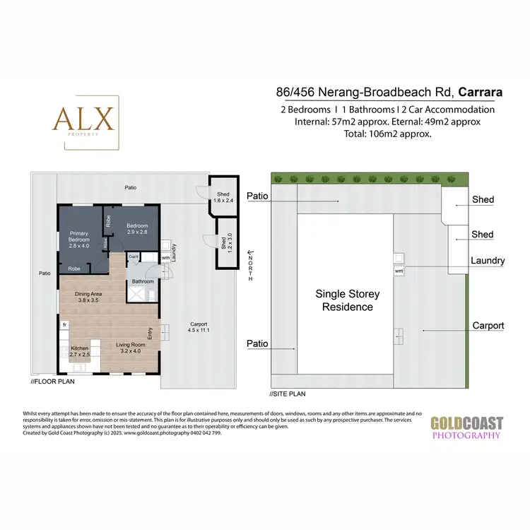 Floorplan of Homely house listing, 86/456 Nerang Broadbeach Road, Carrara QLD 4211