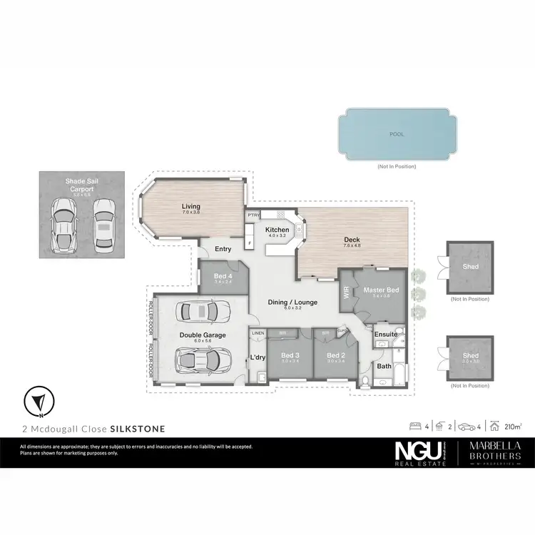 Floorplan of Homely house listing, 2 McDougall Close, Silkstone QLD 4304