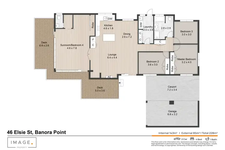 Floorplan of Homely house listing, 46 Elsie Street, Banora Point NSW 2486