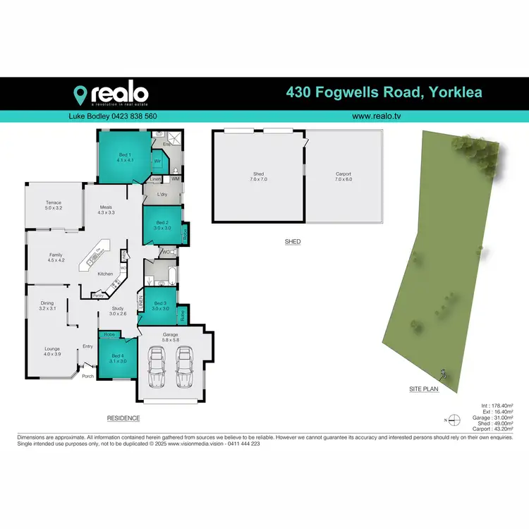 Floorplan of Homely rural property listing, 430 Fogwells Road, Yorklea NSW 2470