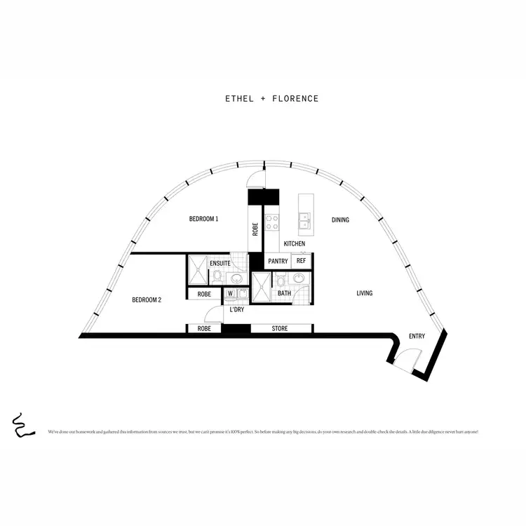 Floorplan of Homely apartment listing, 2601/140 Alice Street, Brisbane City QLD 4000