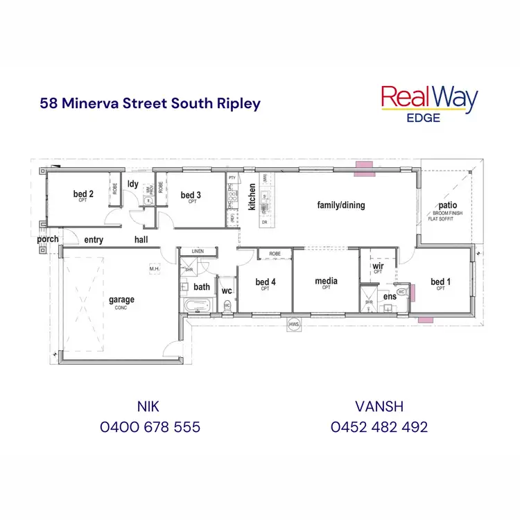 Floorplan of Homely house listing, 58 Minerva Street, South Ripley QLD 4306