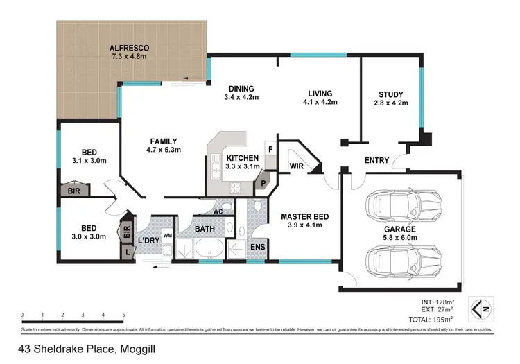 Floorplan of Homely house listing, 43 Sheldrake Place, Moggill QLD 4070