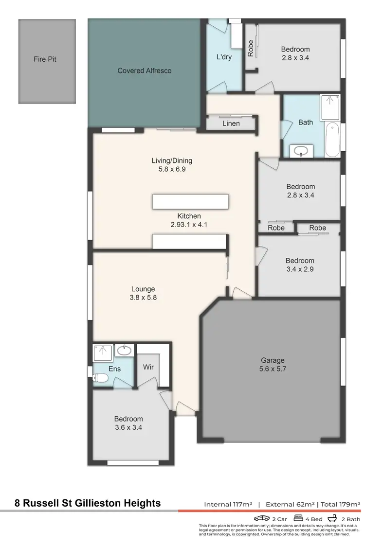Floorplan of Homely house listing, 8 Russell Street, Gillieston Heights NSW 2321