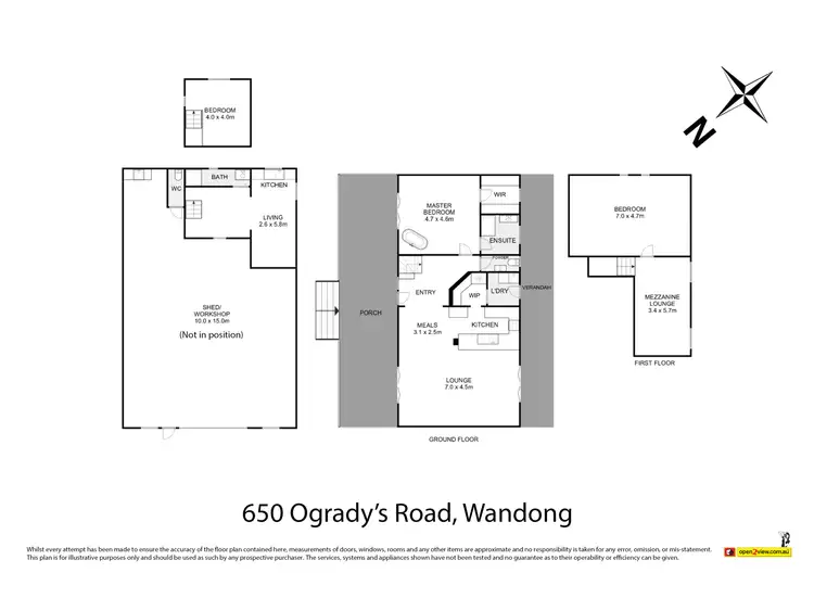 Floorplan of Homely house listing, 650 Ogradys Road, Wandong VIC 3758