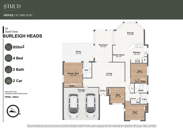 Floorplan of Homely house listing, 24 Quoll Close, Burleigh Heads QLD 4220