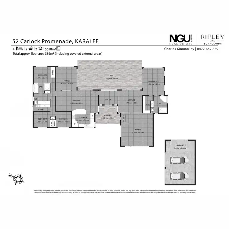 Floorplan of Homely house listing, 52 Carlock Promenade, Karalee QLD 4306