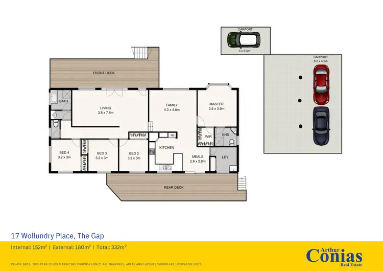 Floorplan of Homely house listing, 17 Wollundry Place, The Gap QLD 4061