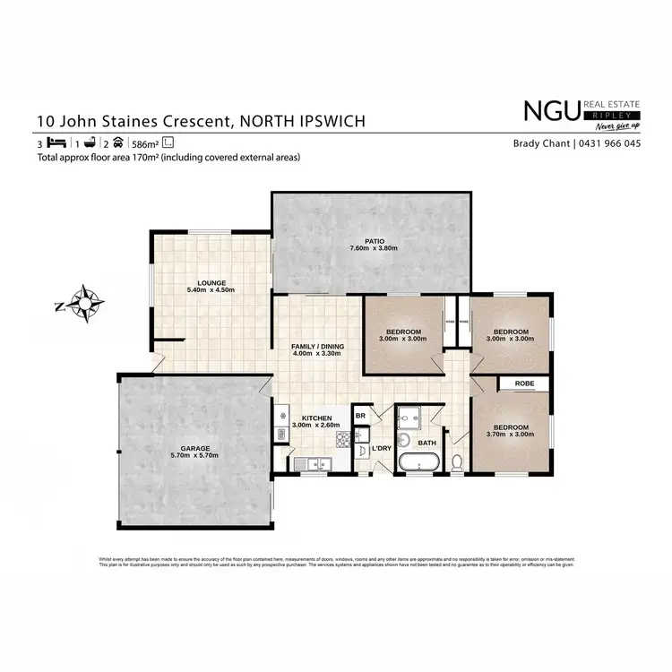 Floorplan of Homely house listing, 10 John Staines Crescent, North Ipswich QLD 4305