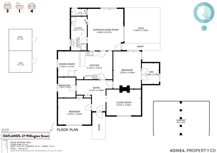Floorplan of Homely house listing, 27 Wellington Street, Oatlands TAS 7120