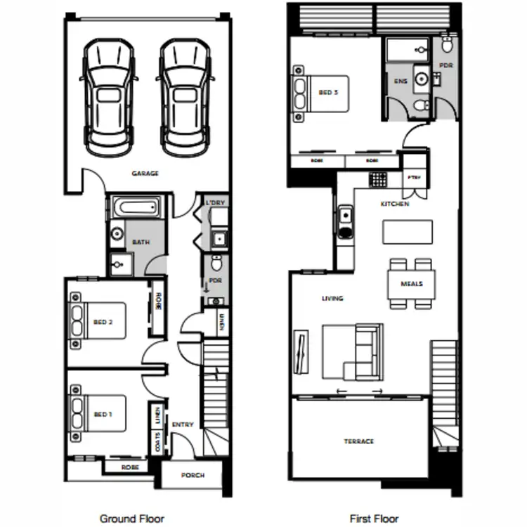 Floorplan of Homely townhouse listing, 20427 Katalia Estate, Donnybrook VIC 3064