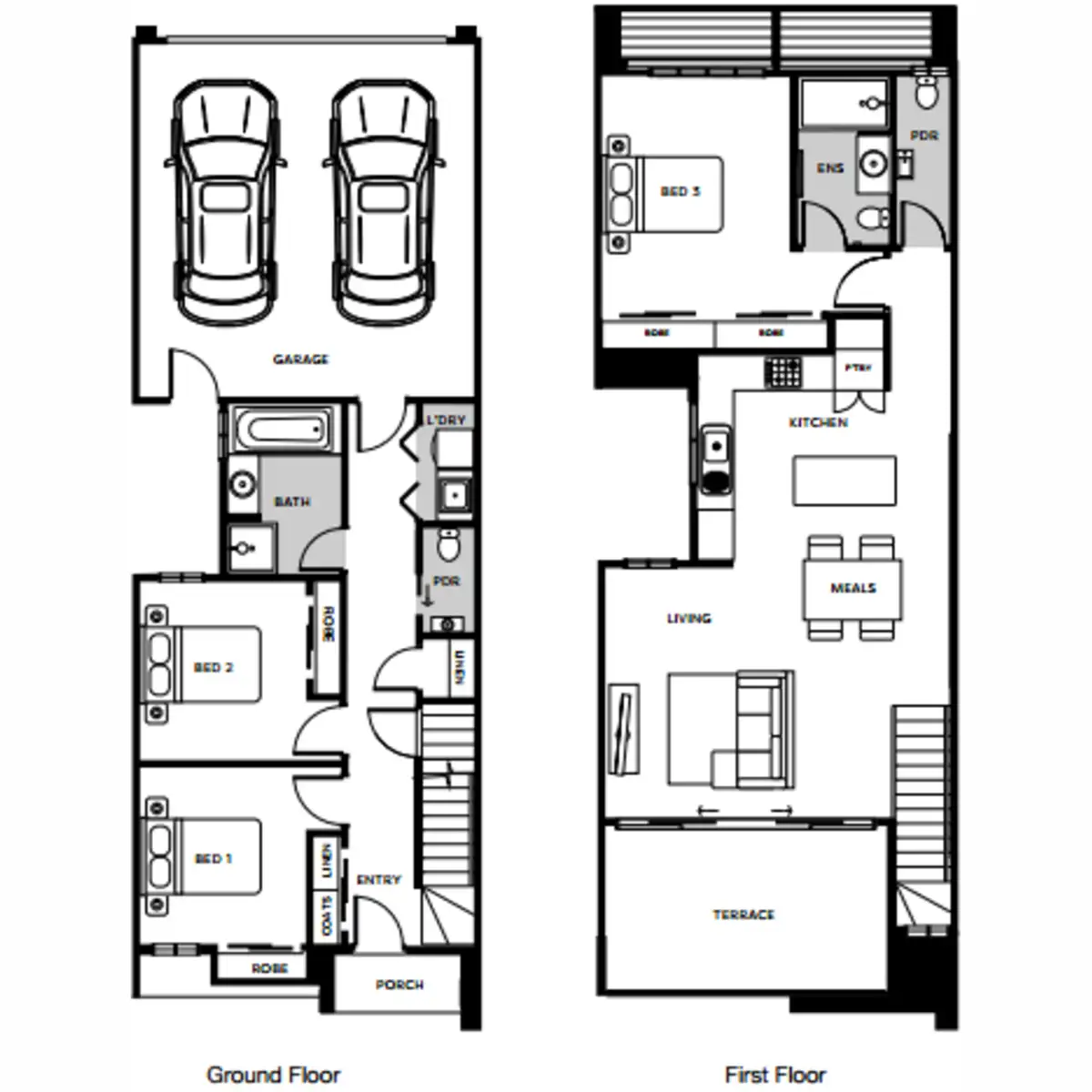 Floorplan of Homely townhouse listing, 20427 Katalia Estate, Donnybrook VIC 3064