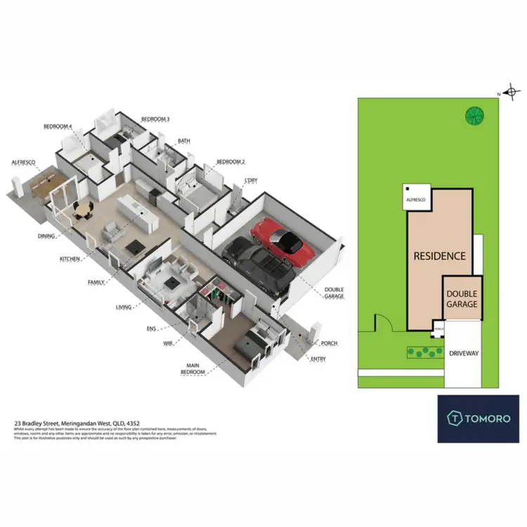 Floorplan of Homely house listing, 23 Bradley Street, Meringandan West QLD 4352
