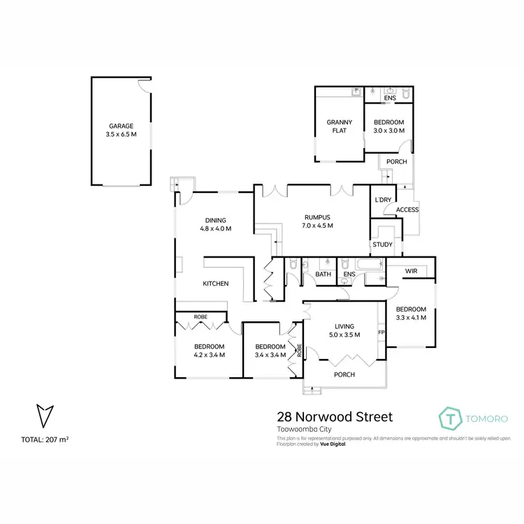 Floorplan of Homely house listing, 28 Norwood Street, Toowoomba City QLD 4350