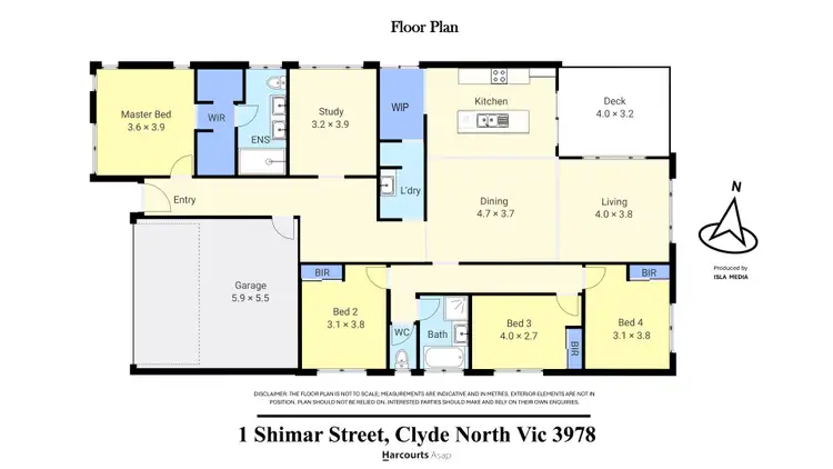 Floorplan of Homely house listing, 1 Shimar Street, Clyde North VIC 3978