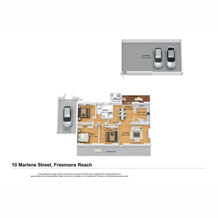 Floorplan of Homely house listing, 10 Marlene Street, Freemans Reach NSW 2756
