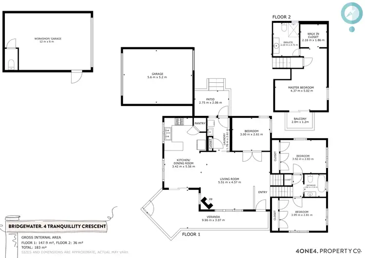 Floorplan of Homely house listing, 4 Tranquillity Crescent, Bridgewater TAS 7030