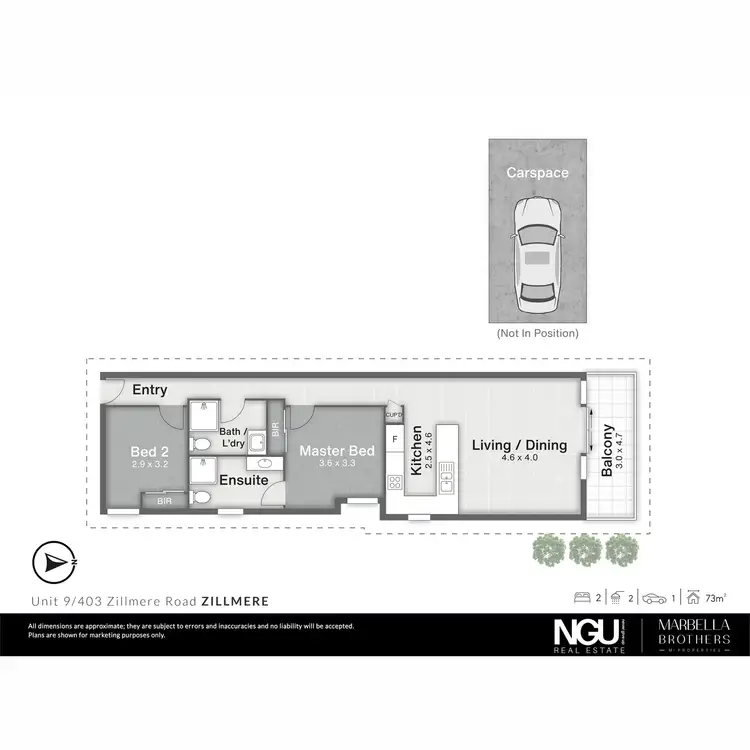 Floorplan of Homely house listing, 9/403 Zillmere Road, Zillmere QLD 4034