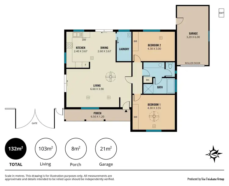 Floorplan of Homely house listing, 4 Seaman Court, Mclaren Vale SA 5171