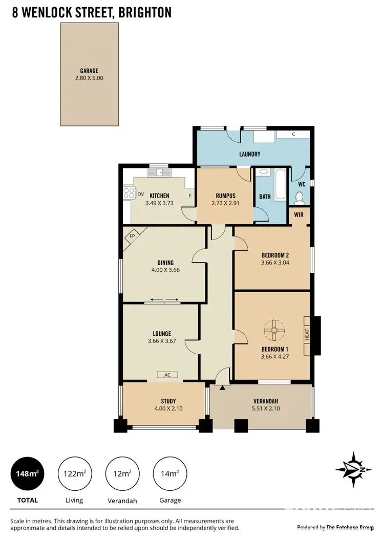Floorplan of Homely house listing, 8 Wenlock Street, Brighton SA 5048